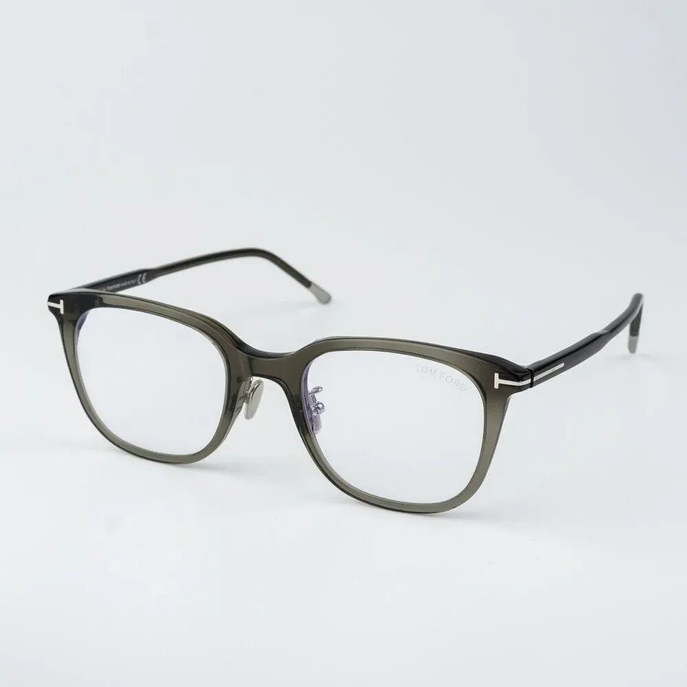 Tom Ford Women Eyeglasses Grey Blue Block Square FT5776-D-B/O 020 BRAND NEW